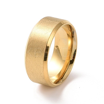 201 Stainless Steel Plain Band Rings for Women RJEW-I089-44G-1