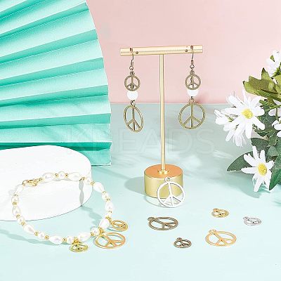 120Pcs 6 Style Alloy Pendants TIBEP-FH0001-20-1