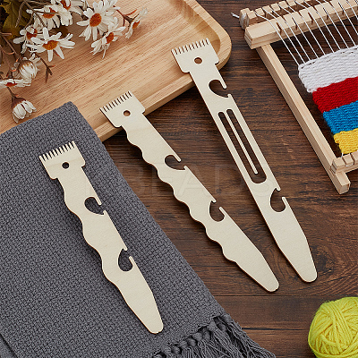 1 Set Wood Tapestry Woven Combs DIY-FG0007-01-1