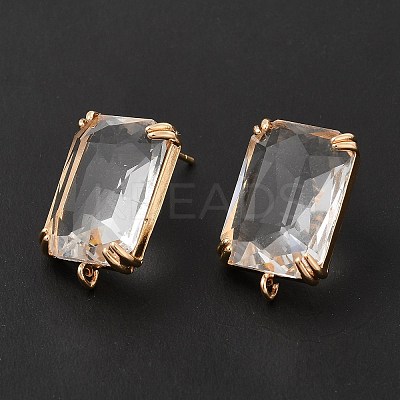 K9 Glass Stud Earring Findings KK-E071-26KCG-02-1
