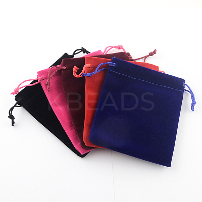 Rectangle Velvet Pouches X-TP-R002-7x9-M-1