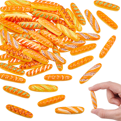 60Pcs Resin Baguette Micro Landscape Scene Ornaments AJEW-NB0007-15-1