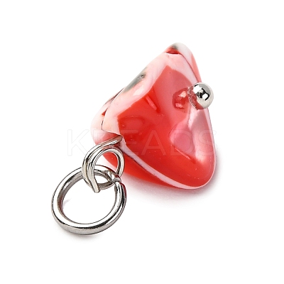 Dyed Natural Trochid Shell/Trochus Shell Pendants PALLOY-JF04484-02-1