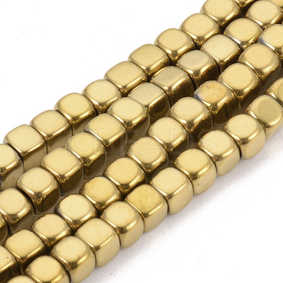 Electroplate Non-magnetic Synthetic Hematite Beads Strands G-Q486-111A-1