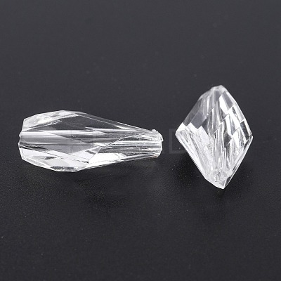 Transparent Acrylic Beads TACR-S078-01-1