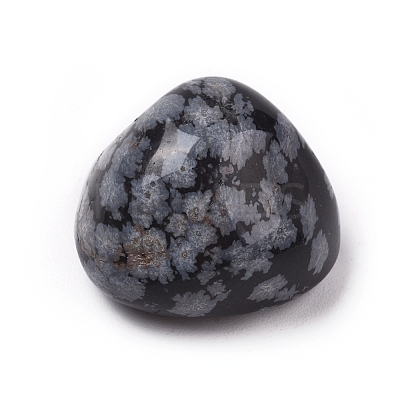 Natural Snowflake Obsidian Beads G-K302-A05-1