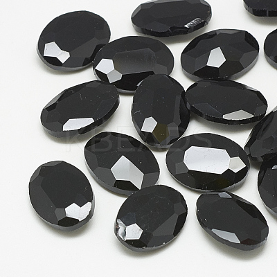 Pointed Back Glass Rhinestone Cabochons RGLA-T080-10x14mm-02-1