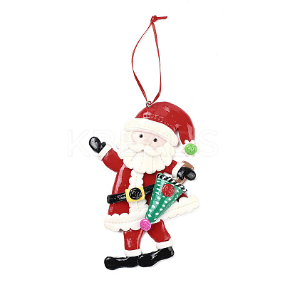 Christmas Santa Claus Handmade Polymer Clay Pendant Decorations LS-HJEW-P017-01E-1