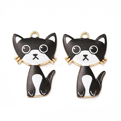 Alloy Enamel Pendants ENAM-M046-10G-C-1