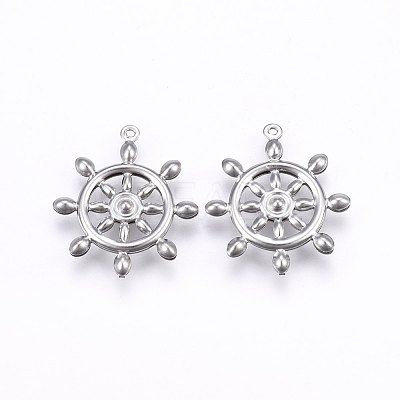 Tarnish Resistant 304 Stainless Steel Pendants STAS-E438-23P-1