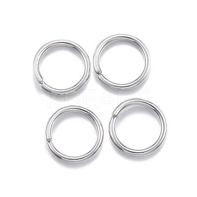 Tarnish Resistant 304 Stainless Steel Open Jump Rings STAS-E113-15P-1