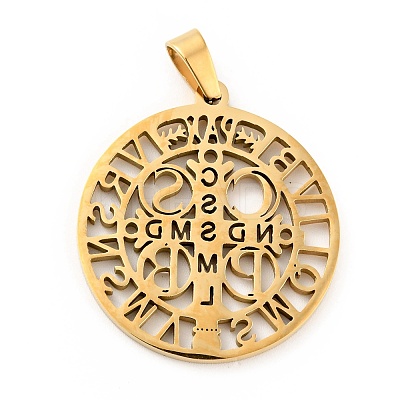 201 Stainless Steel Pendant STAS-E015-14G-1