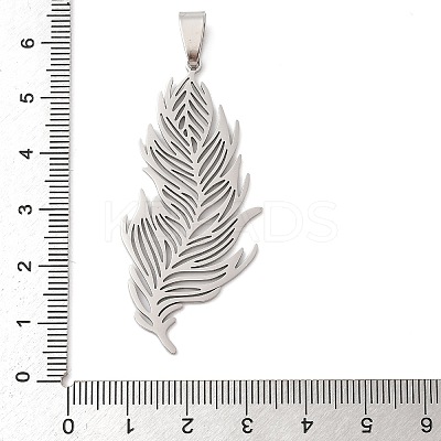 201 Stainless Steel Big Pendants STAS-Q341-21P-1