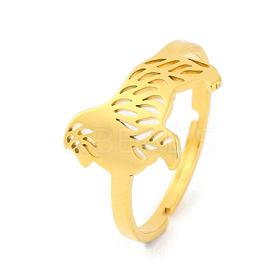 201 Stainless Steel Adjustable Ring for Women RJEW-D082-04A-1