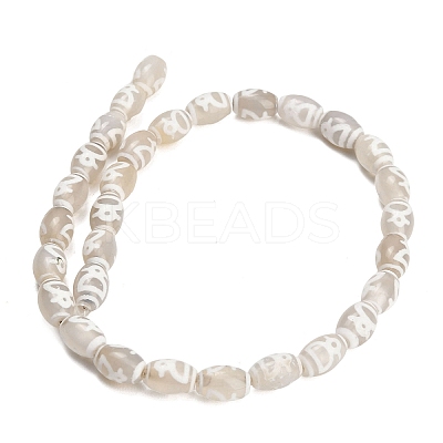Tibetan Style dZi Beads Strands GG-CBA4812-C02-8X12MM-1