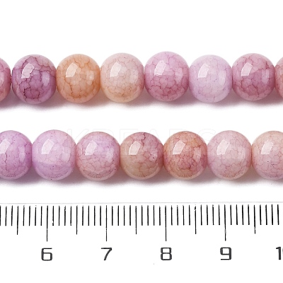 Ombre Effect Dyed Glass Beads Strands X-GLAA-T031-01O-10-1