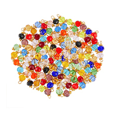 120Pcs 20 Color Glass Charms FIND-DC0004-81-1