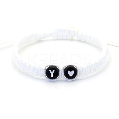 Resin Beads Braided Bead Bracelets FS-WG7326D-25-1
