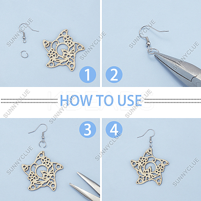 DIY Dangle Earring Making Kits DIY-SC0001-73P-1