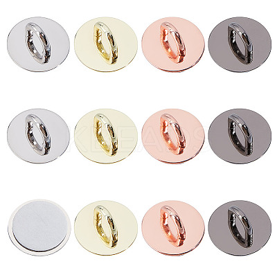 12Pcs 4 Colors Zinc Alloy Hook Hanger AJEW-DR0002-13-1