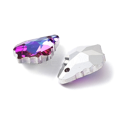 AB Color Plated Electroplate Glass Pendants EGLA-O003-06C-02-1