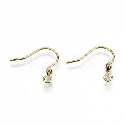 304 Stainless Steel Earring Hooks X-STAS-S111-011G-NR-1