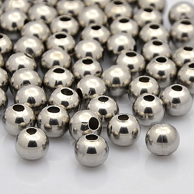 Tarnish Resistant 304 Stainless Steel Round Beads LS-STAS-N020-16-5mm-1