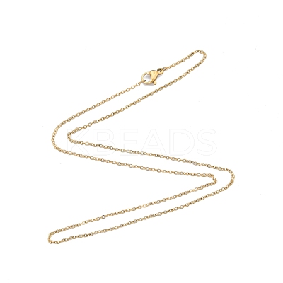 304 Stainless Steel Cable Chains Necklace for Men Women NJEW-N050-A02-G12-1