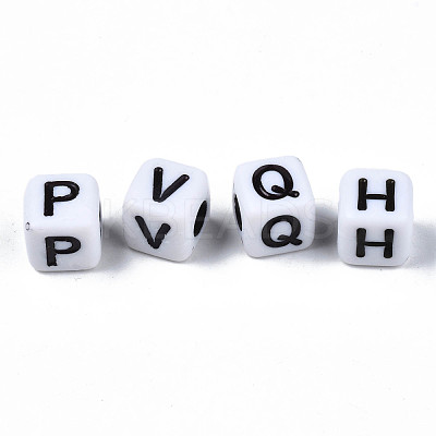 Opaque Acrylic Beads SACR-S273-35E-01-1