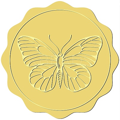 34 Sheets Self Adhesive Gold Foil Embossed Stickers DIY-WH0509-014-1