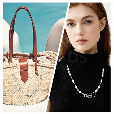 2Pcs Glass Keychain HJEW-SC0002-52-1