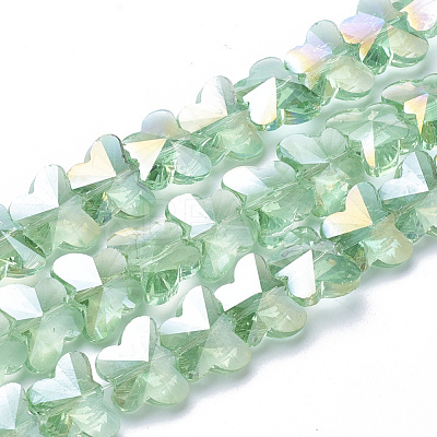 Electroplate Glass Beads EGLA-Q091-14mm-B12-1