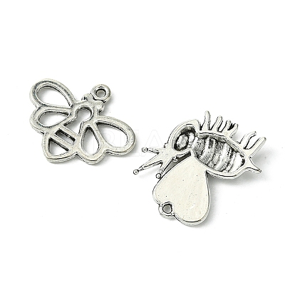 40Pcs 4 Styles Tibetan Style Alloy Pendants TIBEP-FS0001-16-1