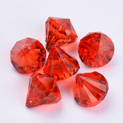 Transparent Acrylic Pendants TACR-Q260-C-V12-1