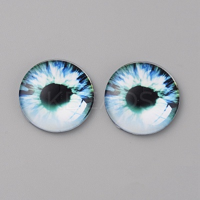 Glass Cabochons LS-GLAA-WH0033-75G-10-1