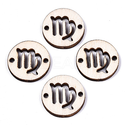 Unfinished Natural Poplar Wood Links Connectors WOOD-S045-139A-05-1