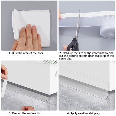 TPE Self-adhesive Sealing Strip AJEW-WH0515-57A-1