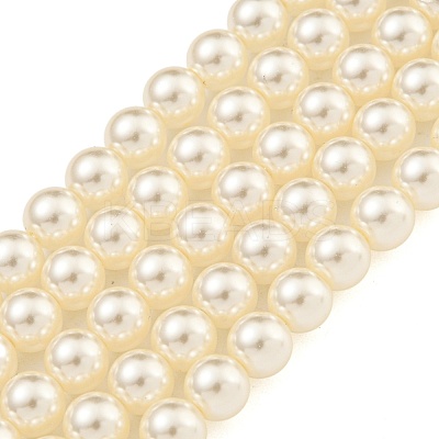 Glass Pearl Beads Strands X-HY-G002-01C-02-1
