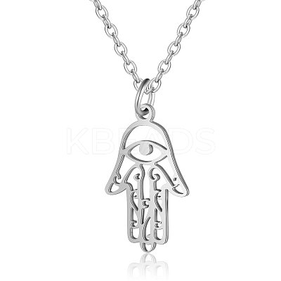 Non-Tarnish 201 Stainless Steel Pendant Necklaces LS-NJEW-T009-JN135-40-1-1