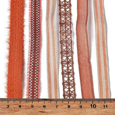18 Yards 6 Styles Polyester Ribbon SRIB-C001-D02-1