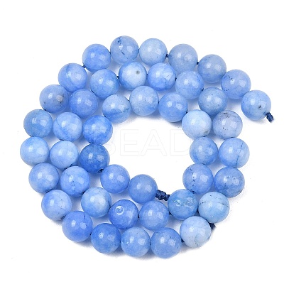 Natural Dyed White Jade Beads Strands GG-CBAEB22-B01-8mm-08-1