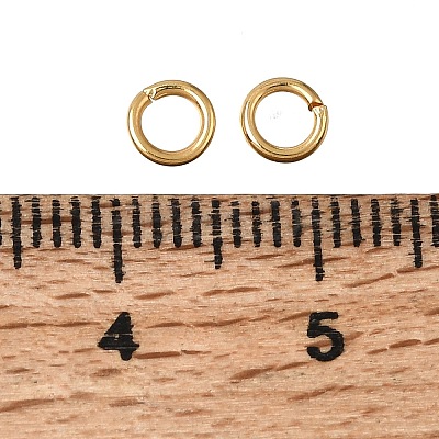 Brass Open Jump Rings KK-CBA1A60-06E-G-1
