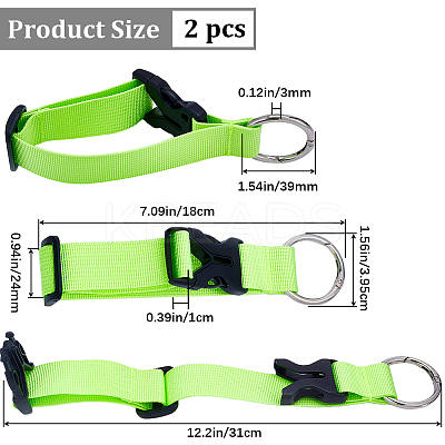 Nylon Adjustable Add-A-Bag Luggage Straps FIND-WH0111-440B-1