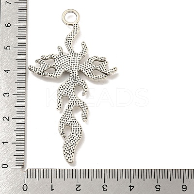Tibetan Style Alloy Big Pendants TIBE-L013-02AS-01-1