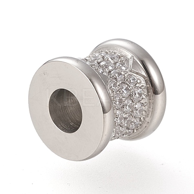 304 Stainless Steel European Beads STAS-K199-06P-1