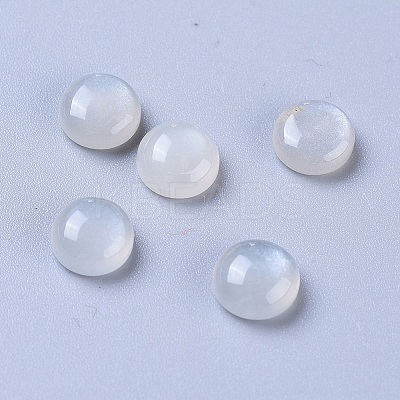 Natural Grey Moonstone Cabochons G-L541-01B-6mm-1