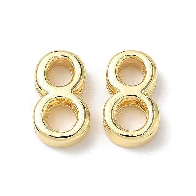 Brass Slide Charms KK-L253-15G-08-1