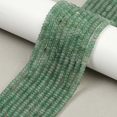 2 Strands Natural Green Aventurine Beads Strands G-PA0001-26-1