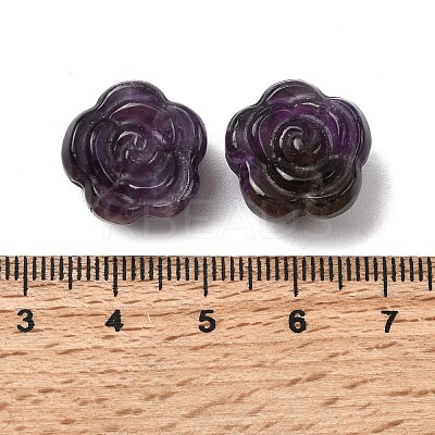 Natural Amethyst Carved Beads G-L636-C04-01-1