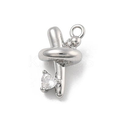 Brass Micro Pave Cubic Zirconia Pendants LS-KK-D283-21P-1